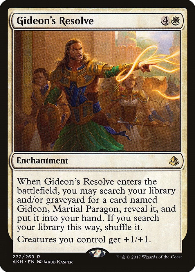 Image for Gideon's Resolve (272) (Amonkhet) (AKH) - Magic: The Gathering