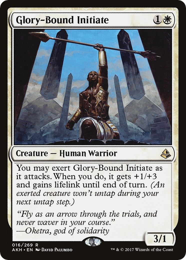 Image for Glory-Bound Initiate (16) (Amonkhet) (AKH) - Magic: The Gathering