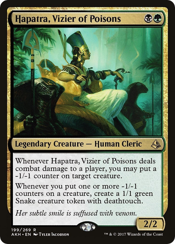 Image for Hapatra, Vizier of Poisons (199) (Amonkhet) (AKH) - Magic: The Gathering