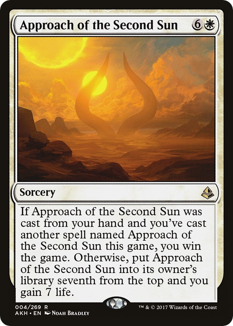 Image for Approach of the Second Sun (4) (Amonkhet) (AKH) - Magic: The Gathering