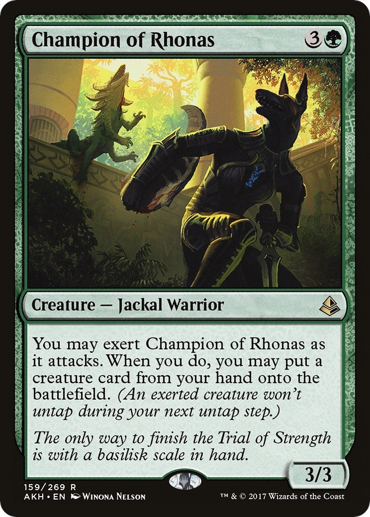 Image for Champion of Rhonas (159) (Amonkhet) (AKH) - Magic: The Gathering