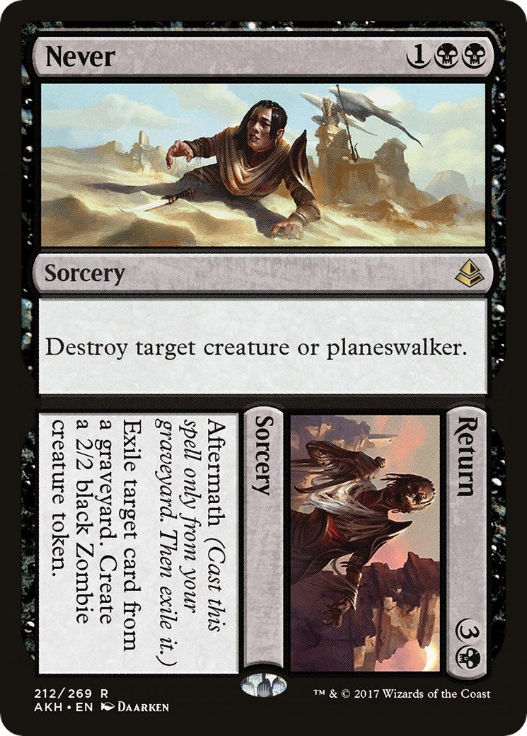 Image for Never // Return (212) (Amonkhet) (AKH) - Magic: The Gathering