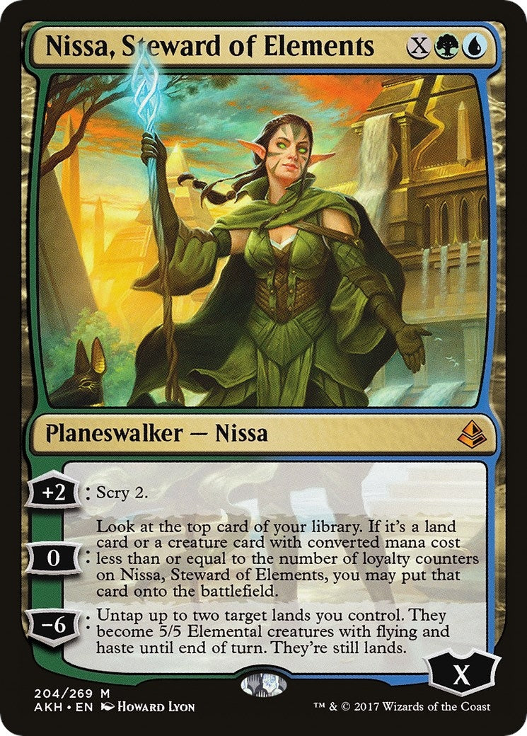 Image for Nissa, Steward of Elements (204) (Amonkhet) (AKH) - Magic: The Gathering