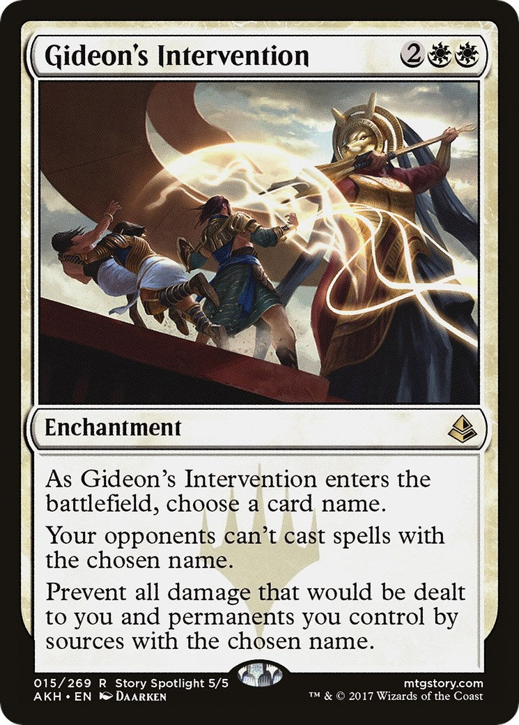 Image for Gideon's Intervention (15) (Amonkhet) (AKH) - Magic: The Gathering
