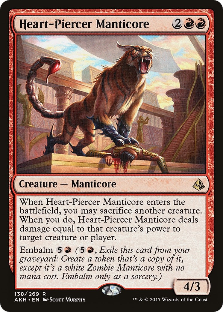 Image for Heart-Piercer Manticore (138) (Amonkhet) (AKH) - Magic: The Gathering