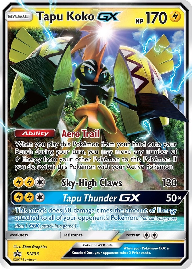 Tapu Koko GX - SM33 (SM33) (SM Promos)