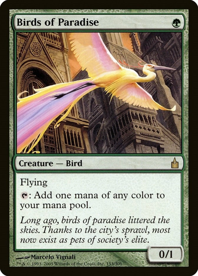 Birds of Paradise (153) (Ravnica: City of Guilds)