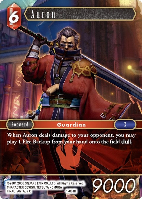 Image for Auron (Hero) (1-001H) (Opus I) (OP1) - Final Fantasy TCG