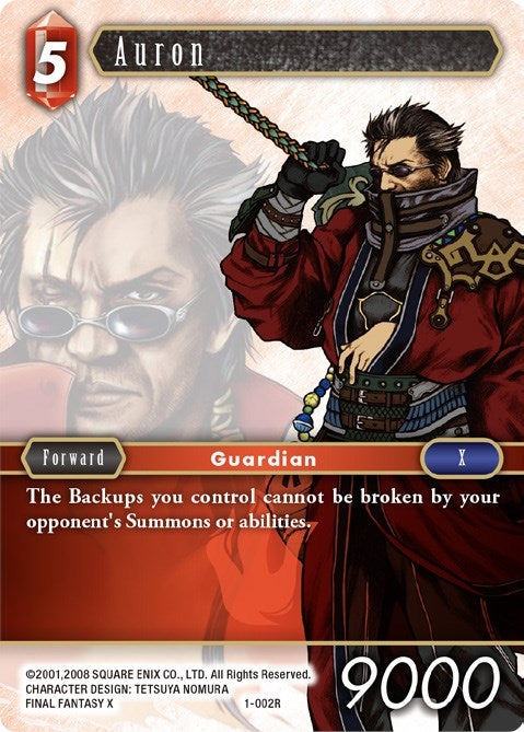 Image for Auron (Rare) (1-002R) (Opus I) (OP1) - Final Fantasy TCG