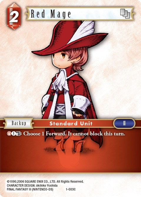 Image for Red Mage (Arc) (1-003C) (Opus I) (OP1) - Final Fantasy TCG