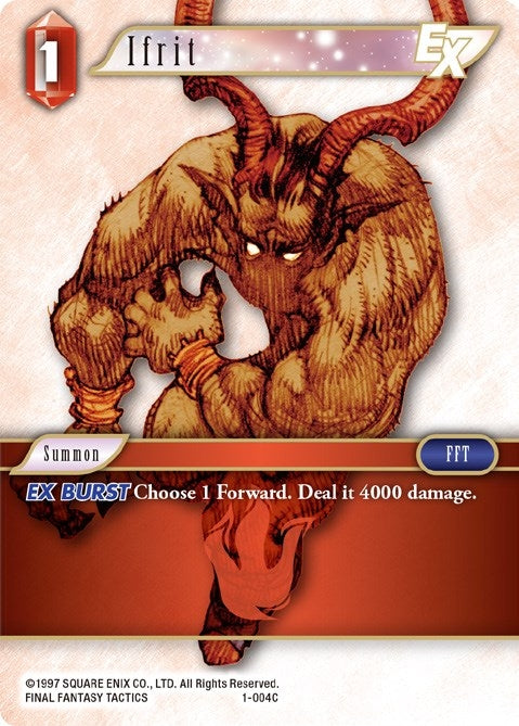 Image for Ifrit EX (1-004C) (Opus I) (OP1) - Final Fantasy TCG