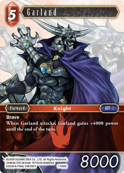 Image for Garland (1-006H) (Opus I) (OP1) - Final Fantasy TCG
