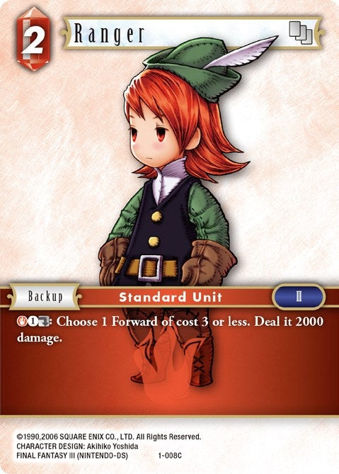 Image for Ranger (Refia) (1-008C) (Opus I) (OP1) - Final Fantasy TCG