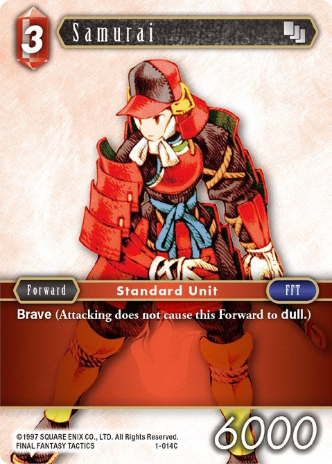 Image for Samurai (Male Unit) (1-014C) (Opus I) (OP1) - Final Fantasy TCG