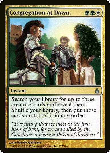 Image for Congregation at Dawn (198) (Ravnica: City of Guilds) (RAV) - Magic: The Gathering