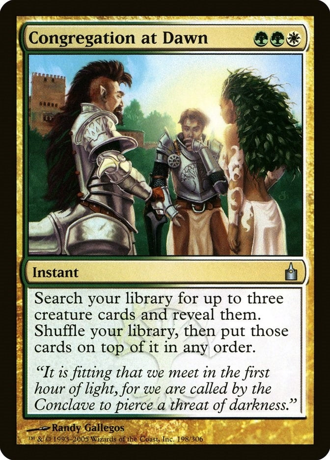 Image for Congregation at Dawn (198) (Ravnica: City of Guilds) (RAV) - Magic: The Gathering
