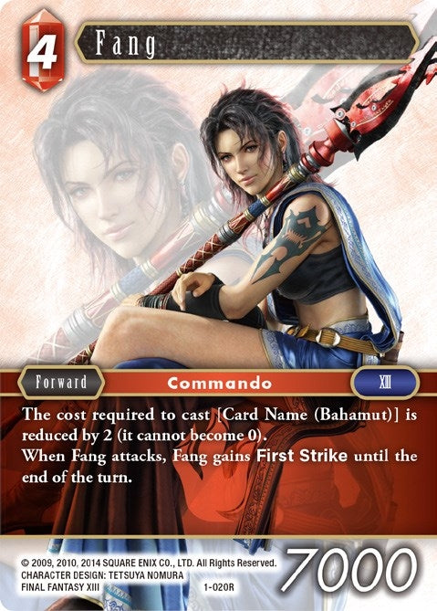 Image for Fang (1-020R) (Opus I) (OP1) - Final Fantasy TCG