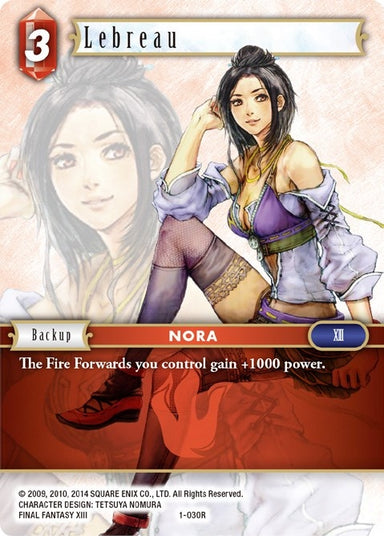 Image for Lebreau (1-030R) (Opus I) (OP1) - Final Fantasy TCG