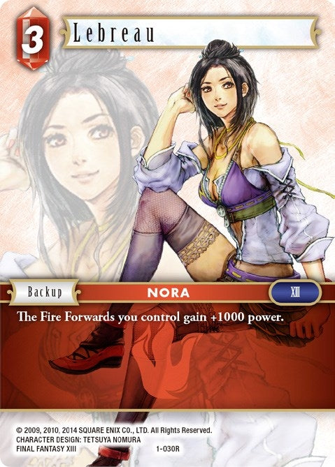Image for Lebreau (1-030R) (Opus I) (OP1) - Final Fantasy TCG