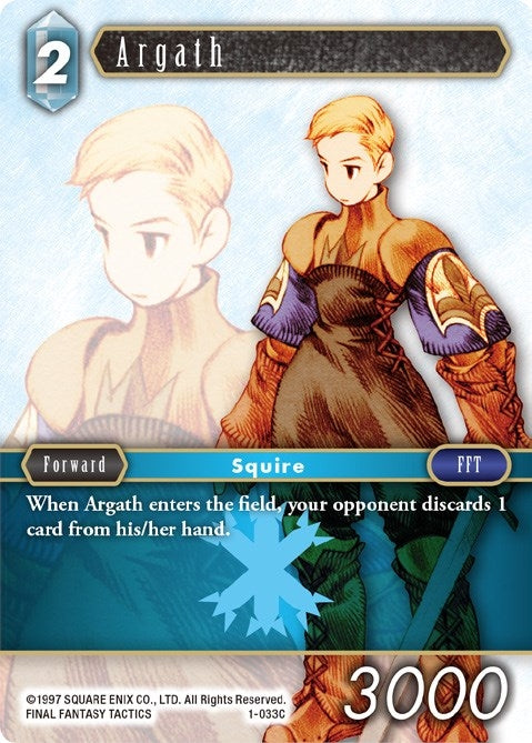 Image for Argath (1-033C) (Opus I) (OP1) - Final Fantasy TCG