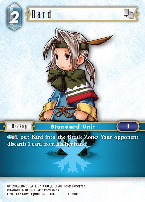 Image for Bard (Luneth) (1-036C) (Opus I) (OP1) - Final Fantasy TCG