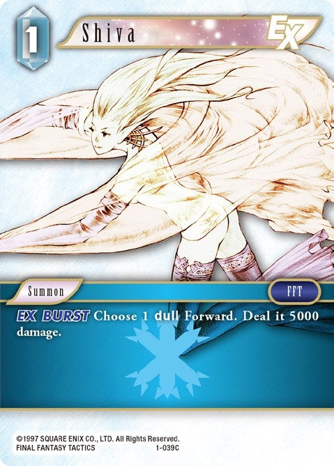 Image for Shiva EX (Common) (1-039C) (Opus I) (OP1) - Final Fantasy TCG