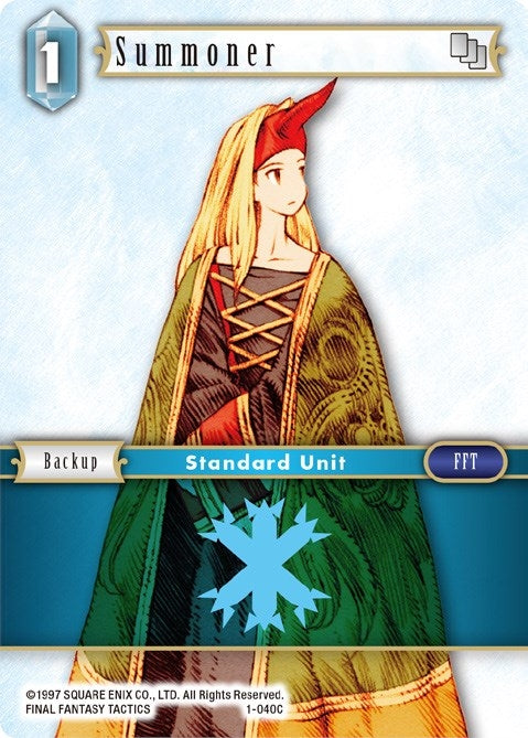 Image for Summoner (Female Unit) (1-040C) (Opus I) (OP1) - Final Fantasy TCG