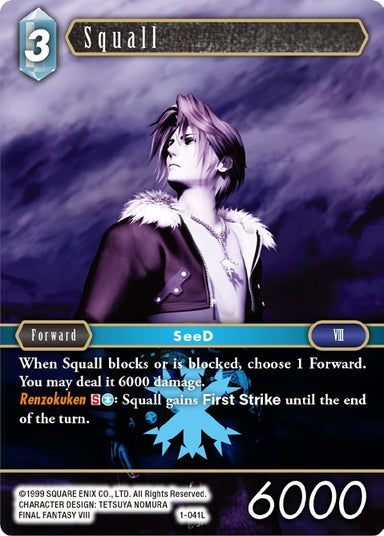 Image for Squall (Legend) (1-041L) (Opus I) (OP1) - Final Fantasy TCG