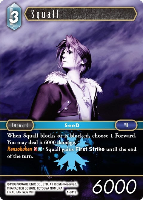 Image for Squall (Legend) (1-041L) (Opus I) (OP1) - Final Fantasy TCG