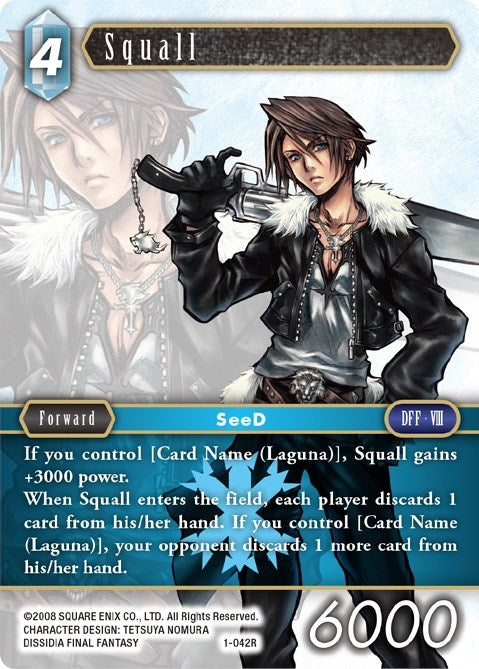 Image for Squall (Rare) (1-042R) (Opus I) (OP1) - Final Fantasy TCG