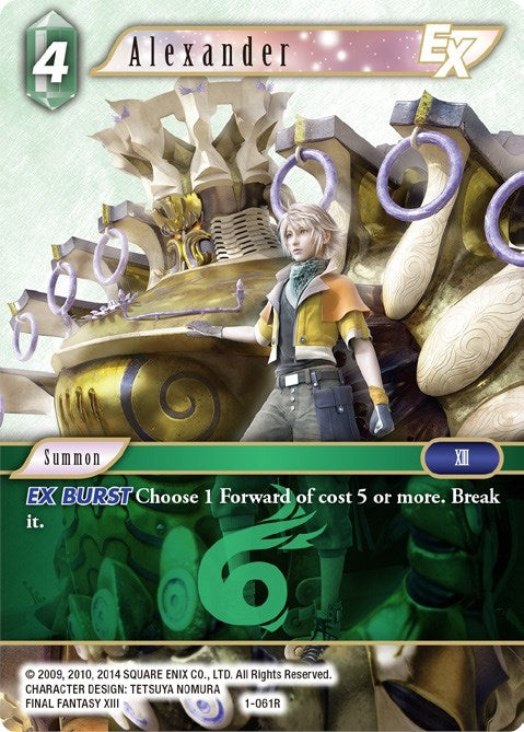 Image for Alexander EX (1-061R) (Opus I) (OP1) - Final Fantasy TCG