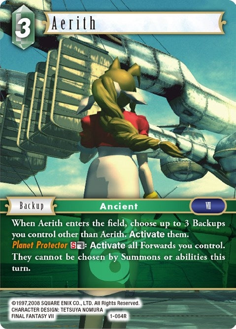 Image for Aerith (Rare) (1-064R) (Opus I) (OP1) - Final Fantasy TCG