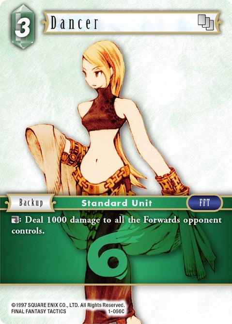 Image for Dancer (Female Unit) (1-066C) (Opus I) (OP1) - Final Fantasy TCG