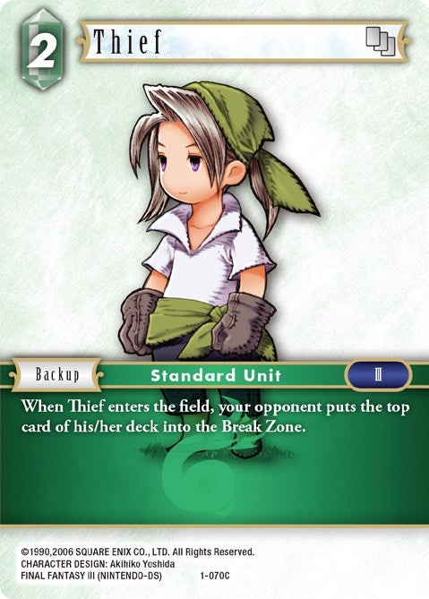 Image for Thief (Luneth) (1-070C) (Opus I) (OP1) - Final Fantasy TCG