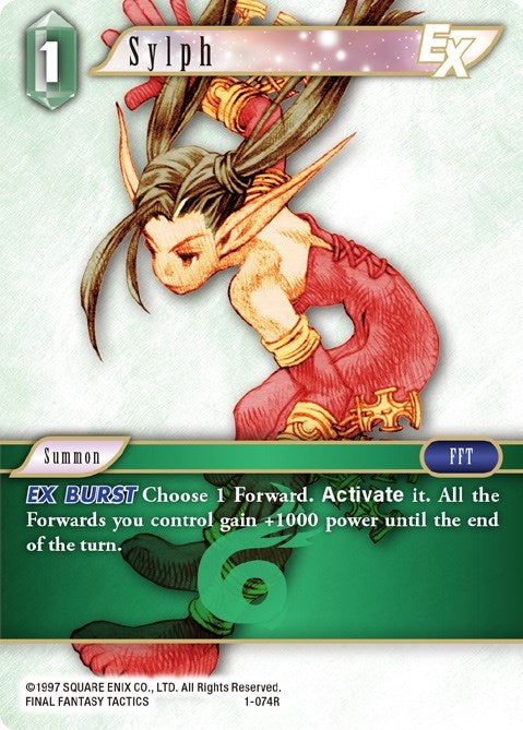 Image for Sylph EX (1-074R) (Opus I) (OP1) - Final Fantasy TCG