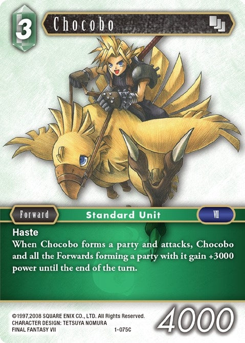 Image for Chocobo - 1-075C (1-075C) (Opus I) (OP1) - Final Fantasy TCG