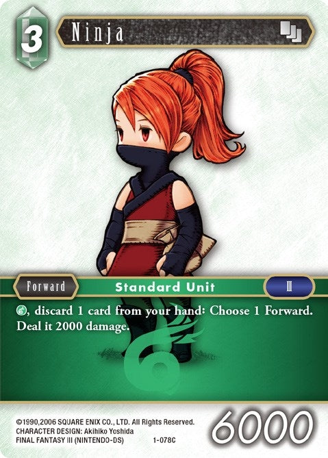 Image for Ninja (Refia) (1-078C) (Opus I) (OP1) - Final Fantasy TCG