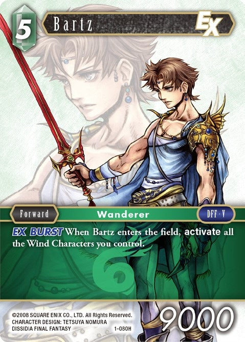 Image for Bartz EX (1-080H) (Opus I) (OP1) - Final Fantasy TCG