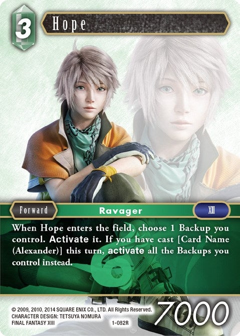Image for Hope (1-082R) (Opus I) (OP1) - Final Fantasy TCG