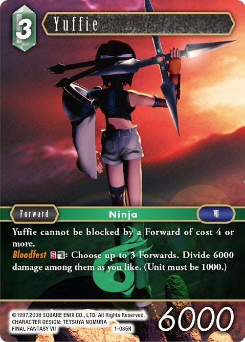 Image for Yuffie (Rare) (1-085R) (Opus I) (OP1) - Final Fantasy TCG