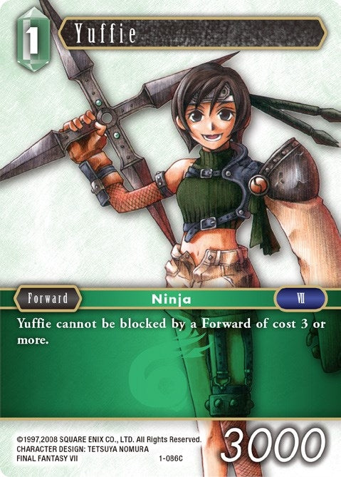 Image for Yuffie (Common) (1-086C) (Opus I) (OP1) - Final Fantasy TCG
