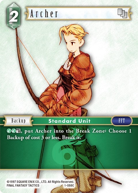Image for Archer (Male Unit) - 1-088C (1-088C) (Opus I) (OP1) - Final Fantasy TCG