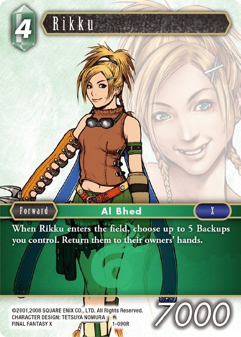 Image for Rikku (Rare) (1-090R) (Opus I) (OP1) - Final Fantasy TCG