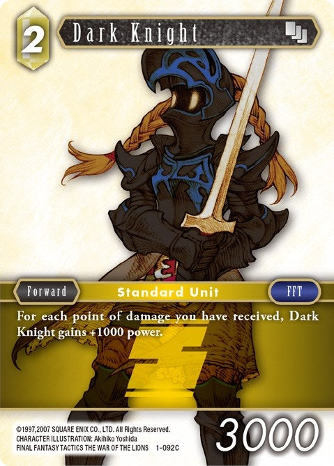 Image for Dark Knight (Female Unit) (1-092C) (Opus I) (OP1) - Final Fantasy TCG