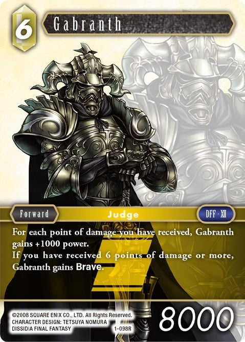 Image for Gabranth (1-098R) (Opus I) (OP1) - Final Fantasy TCG