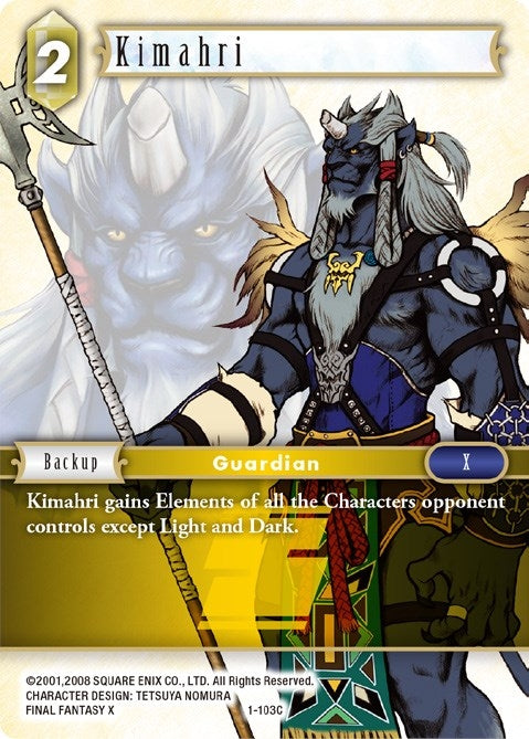 Image for Kimahri (Common) (1-103C) (Opus I) (OP1) - Final Fantasy TCG