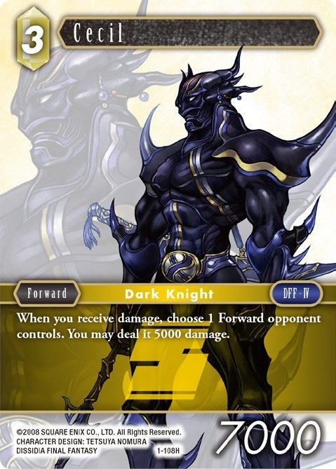 Image for Cecil (Hero) (1-108H) (Opus I) (OP1) - Final Fantasy TCG