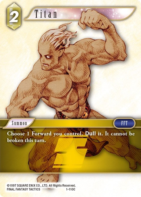 Image for Titan (1-110C) (Opus I) (OP1) - Final Fantasy TCG