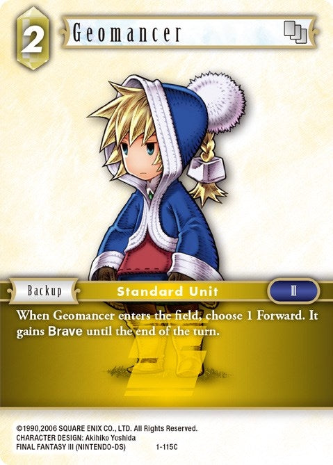 Image for Geomancer (Ingus) (1-115C) (Opus I) (OP1) - Final Fantasy TCG