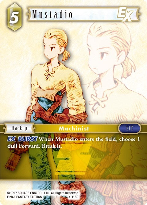 Image for Mustadio (1-118R) (Opus I) (OP1) - Final Fantasy TCG